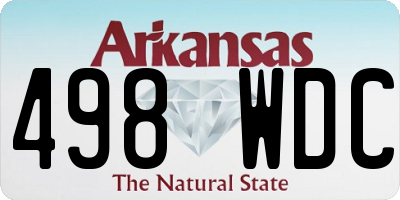 AR license plate 498WDC
