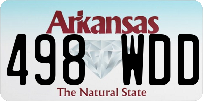 AR license plate 498WDD