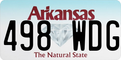 AR license plate 498WDG
