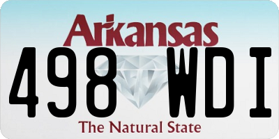 AR license plate 498WDI