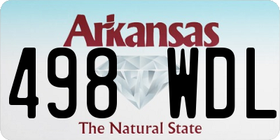 AR license plate 498WDL