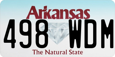 AR license plate 498WDM