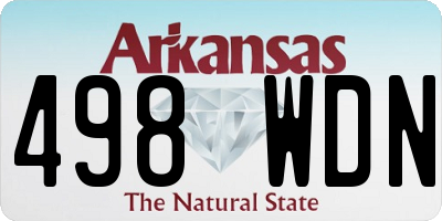 AR license plate 498WDN