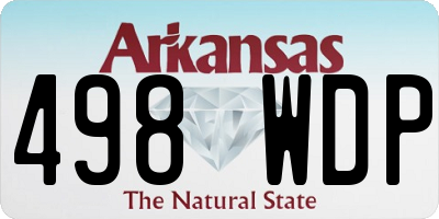 AR license plate 498WDP