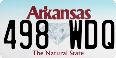 AR license plate 498WDQ