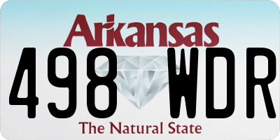 AR license plate 498WDR