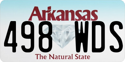AR license plate 498WDS