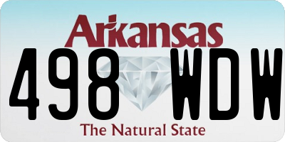 AR license plate 498WDW