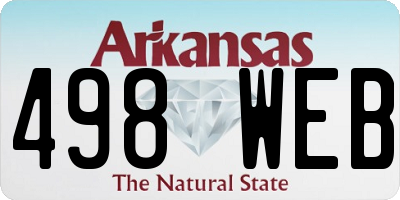 AR license plate 498WEB