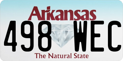 AR license plate 498WEC