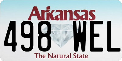 AR license plate 498WEL