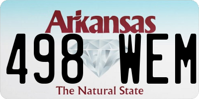 AR license plate 498WEM