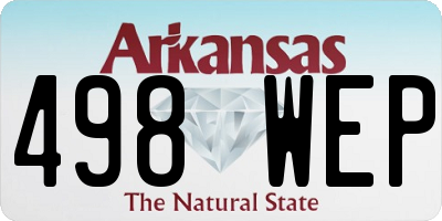 AR license plate 498WEP