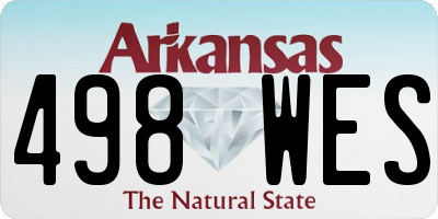 AR license plate 498WES
