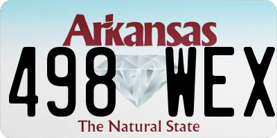 AR license plate 498WEX