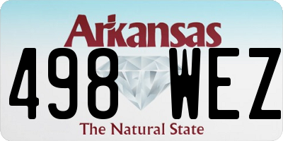 AR license plate 498WEZ