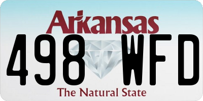 AR license plate 498WFD