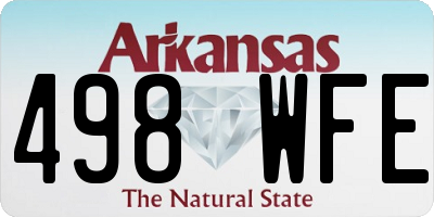 AR license plate 498WFE