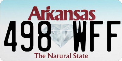 AR license plate 498WFF