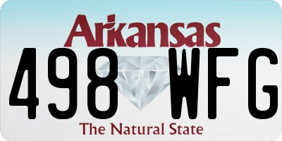 AR license plate 498WFG