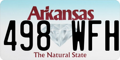AR license plate 498WFH