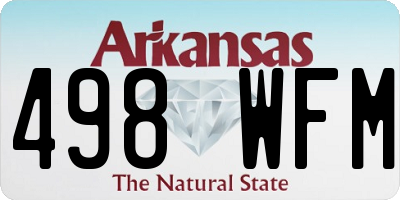AR license plate 498WFM