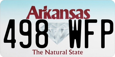 AR license plate 498WFP