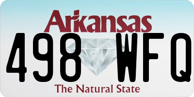 AR license plate 498WFQ