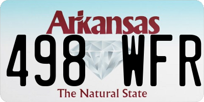 AR license plate 498WFR