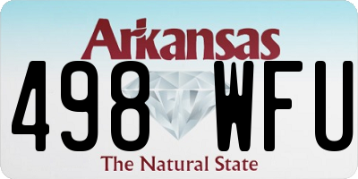AR license plate 498WFU