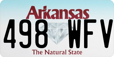 AR license plate 498WFV