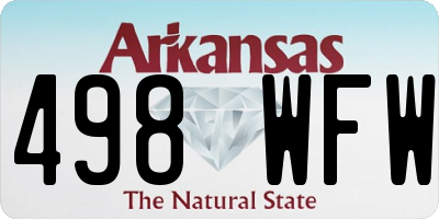 AR license plate 498WFW