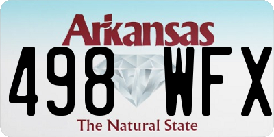 AR license plate 498WFX