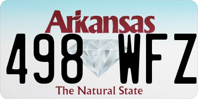 AR license plate 498WFZ