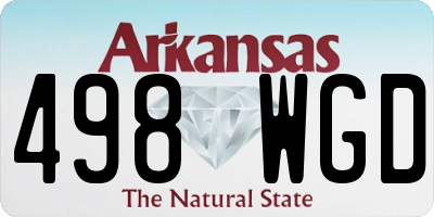 AR license plate 498WGD