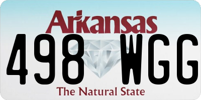 AR license plate 498WGG