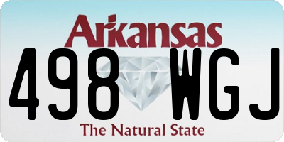 AR license plate 498WGJ