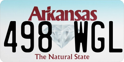 AR license plate 498WGL