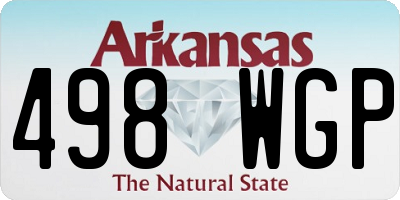 AR license plate 498WGP