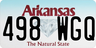 AR license plate 498WGQ