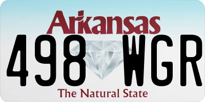 AR license plate 498WGR