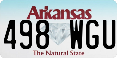 AR license plate 498WGU