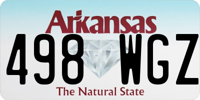 AR license plate 498WGZ