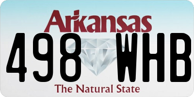 AR license plate 498WHB