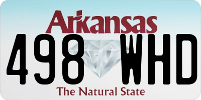 AR license plate 498WHD