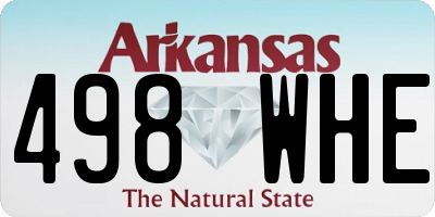 AR license plate 498WHE