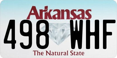 AR license plate 498WHF