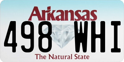 AR license plate 498WHI