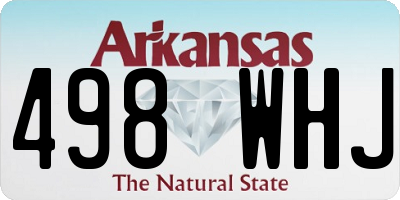 AR license plate 498WHJ