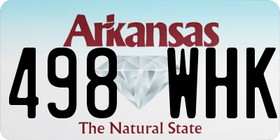 AR license plate 498WHK